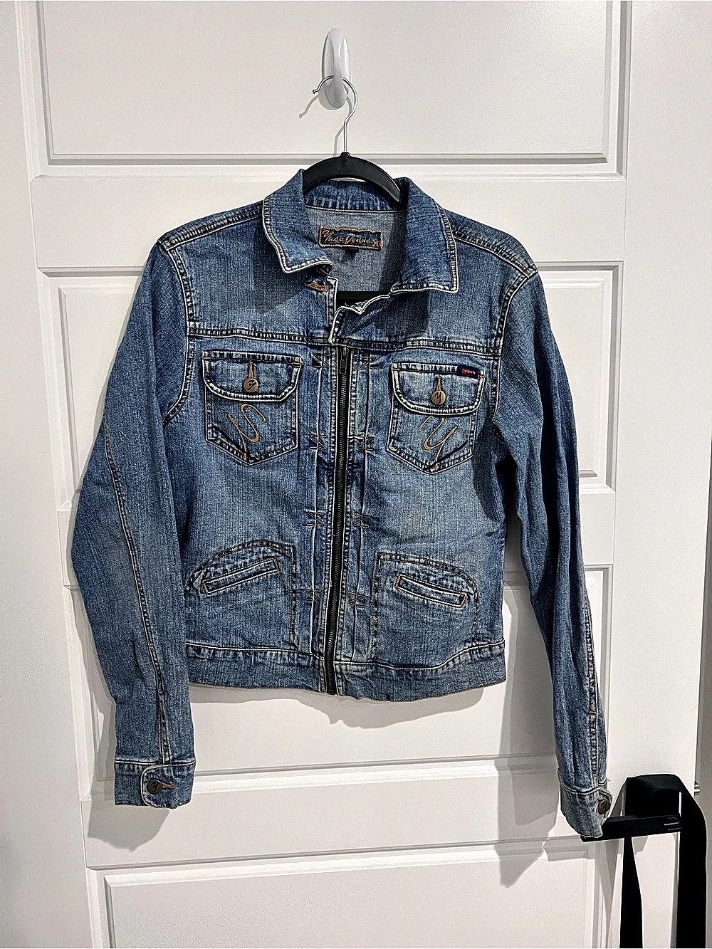 Yuca Women's Denim Jean Jacket in Blue